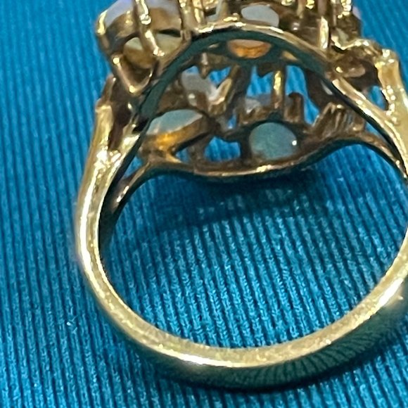 Australian Purple Lavender Crystal Opal Ring - Picture 6 of 7